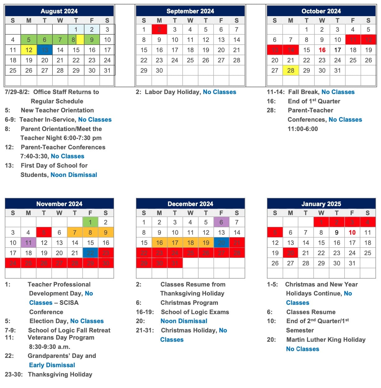 School Calendar